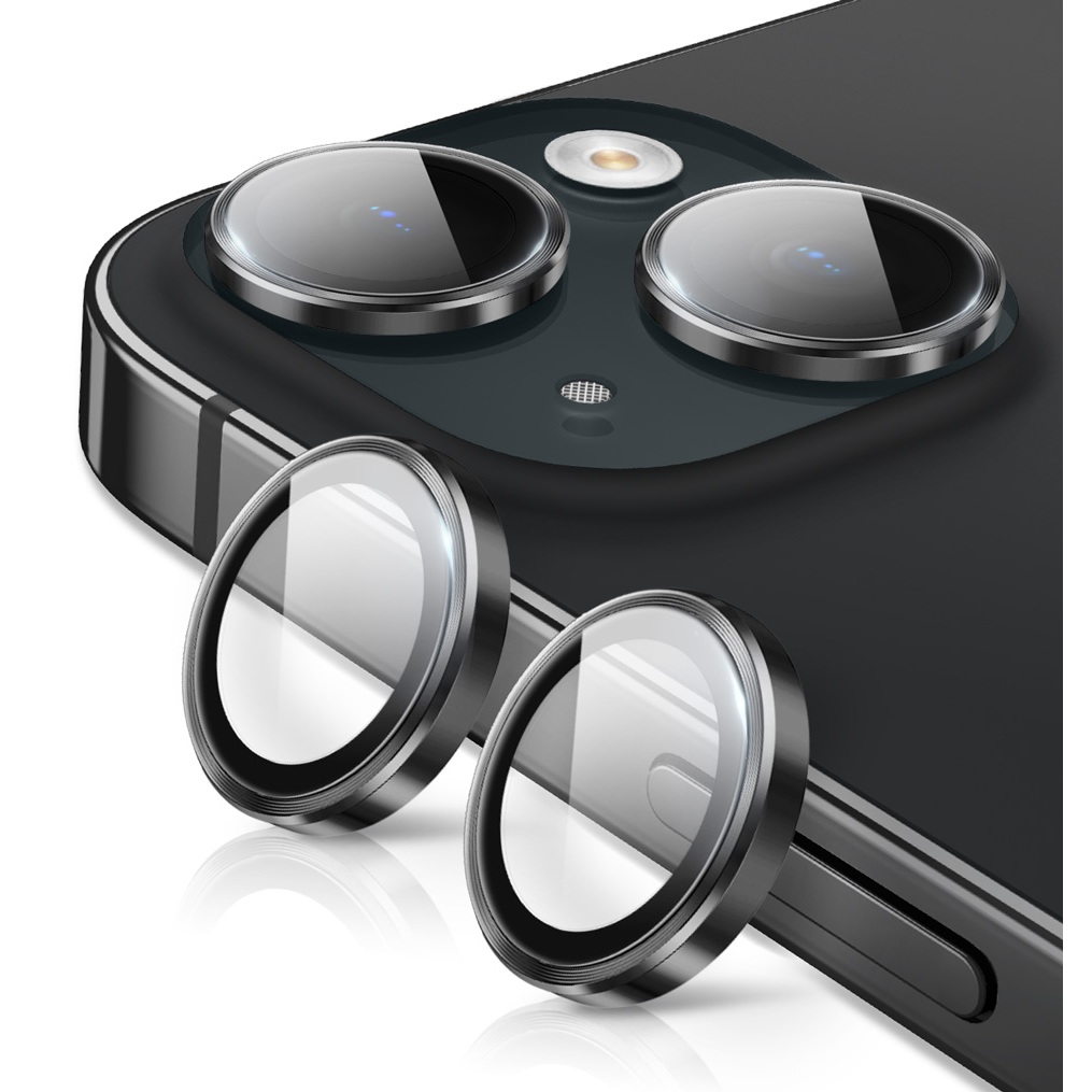 I-blason ตัวป้องกันเลนส์กล้องสําหรับ IPhone 15/IPhone 15 Plus 9H กระจกนิรภัย Ultra Thin Anti Scratch