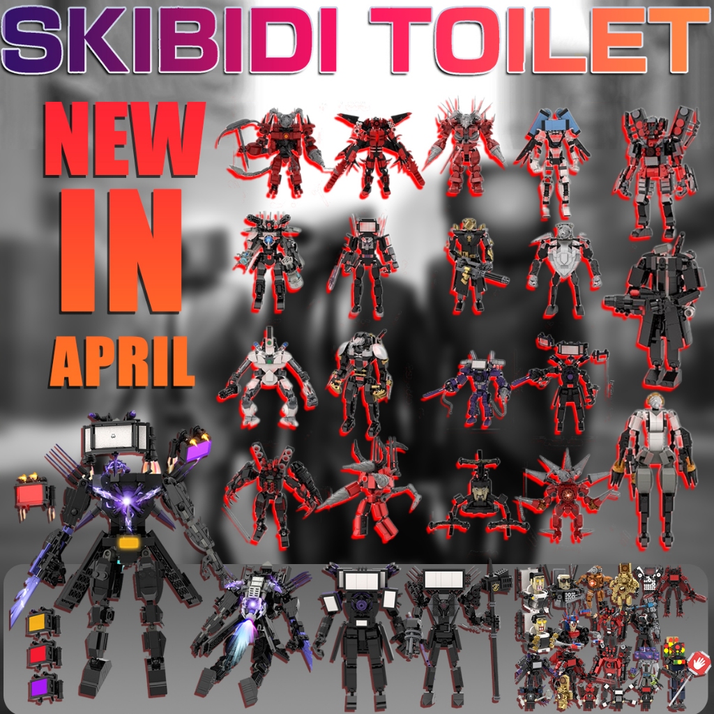 【ใหม่ในเดือนเมษายน】สินค้ามหาศาล! ชุดเล่น Skibidi Toilet จากแบรนด์เลโก้ มาใน Shopee เท่านั้น!
