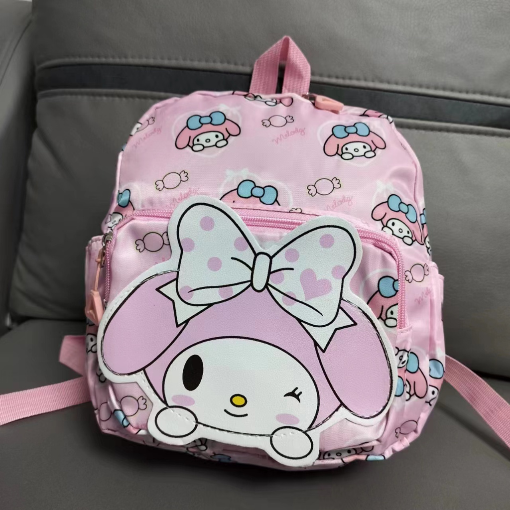 คุณภาพสูง sanrio กระเป๋าเป้สะพายหลังผู้หญิง hello kitty กระเป๋าเป้สะพายหลัง melody กระเป๋านักเรียน k
