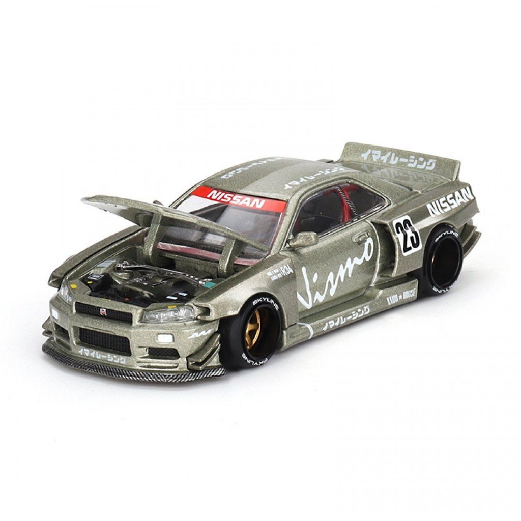 Mini GT KHMG103 1/64 NISSAN SKYLINE GT-R R34 KAIDO WORKS V4 DIECAST SCALE รถโมเดล