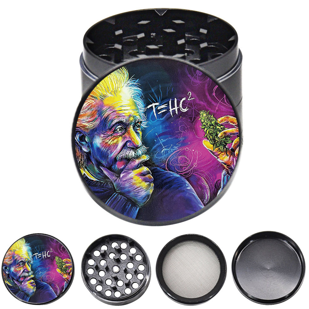 โลหะ 50 มม. T = HC2 Einstein Classic Grinder เครื่องบดสมุนไพร ที่บดสมุนไพร