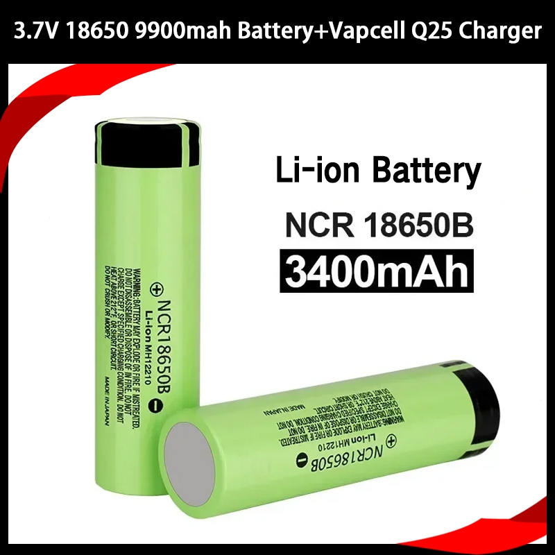 Panasonic 3.7V 18650 3400mah NCR18650B แบตเตอรี่ลิเธียมไอออน แบบชาร์จไฟได้ สําหรับโคมไฟ ไฟฉาย ของเล่น