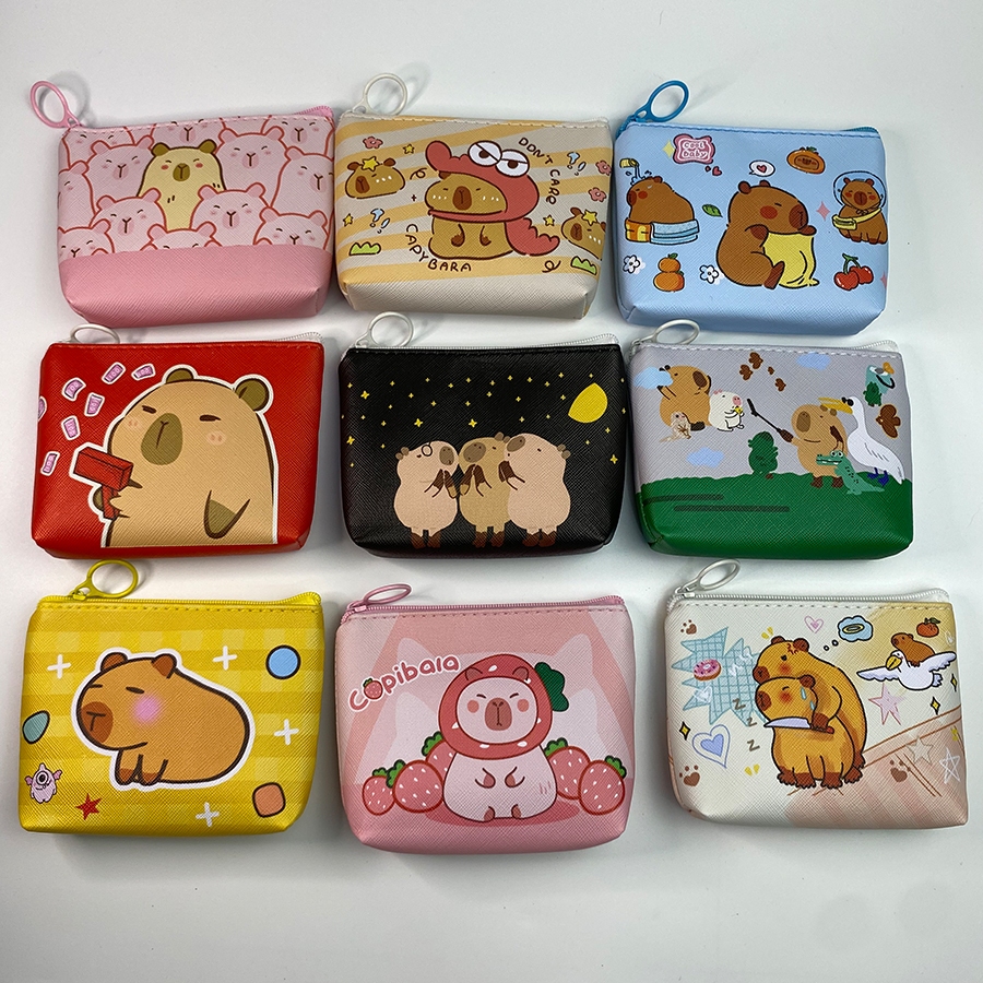 Sanrio Bear Zipper Wallet กระเป๋าใส่เหรียญลายการ์ตูน ขนาดพกพา เหมาะสำหรับเก็บเหรียญและของเล็กๆ