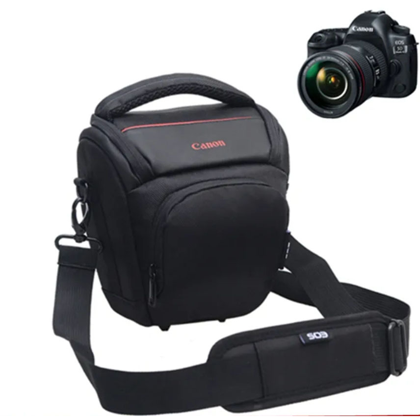 กระเป๋าใส่กล้อง ทรงสามเหลี่ยม สําหรับ Canon SLR EOS 5D2 5D3 5D4 6D2 60D 70D 80D 90D 77D