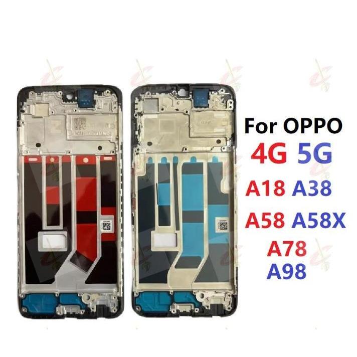 กรอบหน้าจอ LCD สําหรับ oppo A18 A38 A58 A78 A98 A58X CPH2529 CPH2591 CPH2579 CPH2577 CPH2565