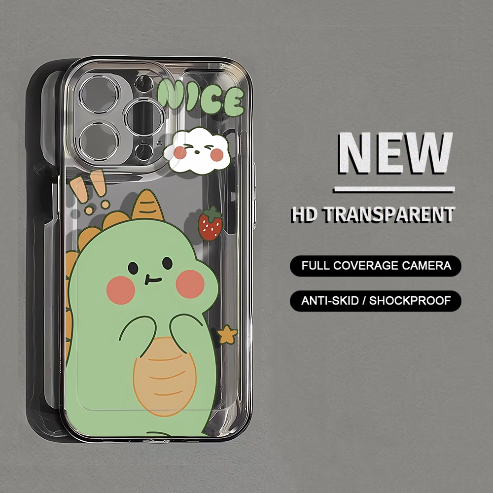 เคสโทรศัพท์มือถือแบบนิ่ม ใส ลายการ์ตูน HD สําหรับ iPhone 15 14 13 12 11 Promax 7 8 Plus X XR Xs Max