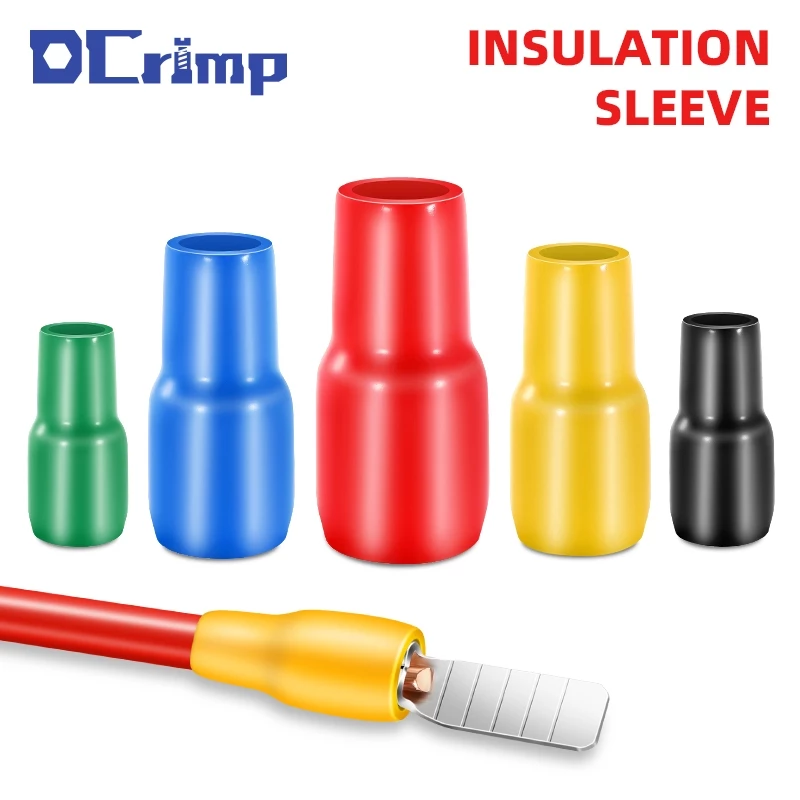 สําหรับ Terminal ฉนวนกันความร้อนแขนสายไวนิล PVC End Cap 1.5 2.5 4.0 6.0 10 16 25 35 50 70mm2 V1.25 V2.25 V3.5 V5.5 V8 V14 V22 V35 V50 V70