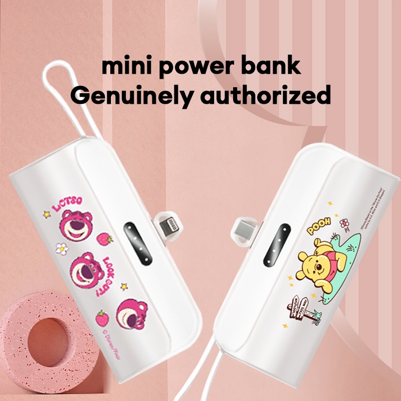 Disney DX145 พาวเวอร์แบงค์ 5000mAh แบบพกพา ชาร์จเร็ว ปลอดภัย ไร้กังวล