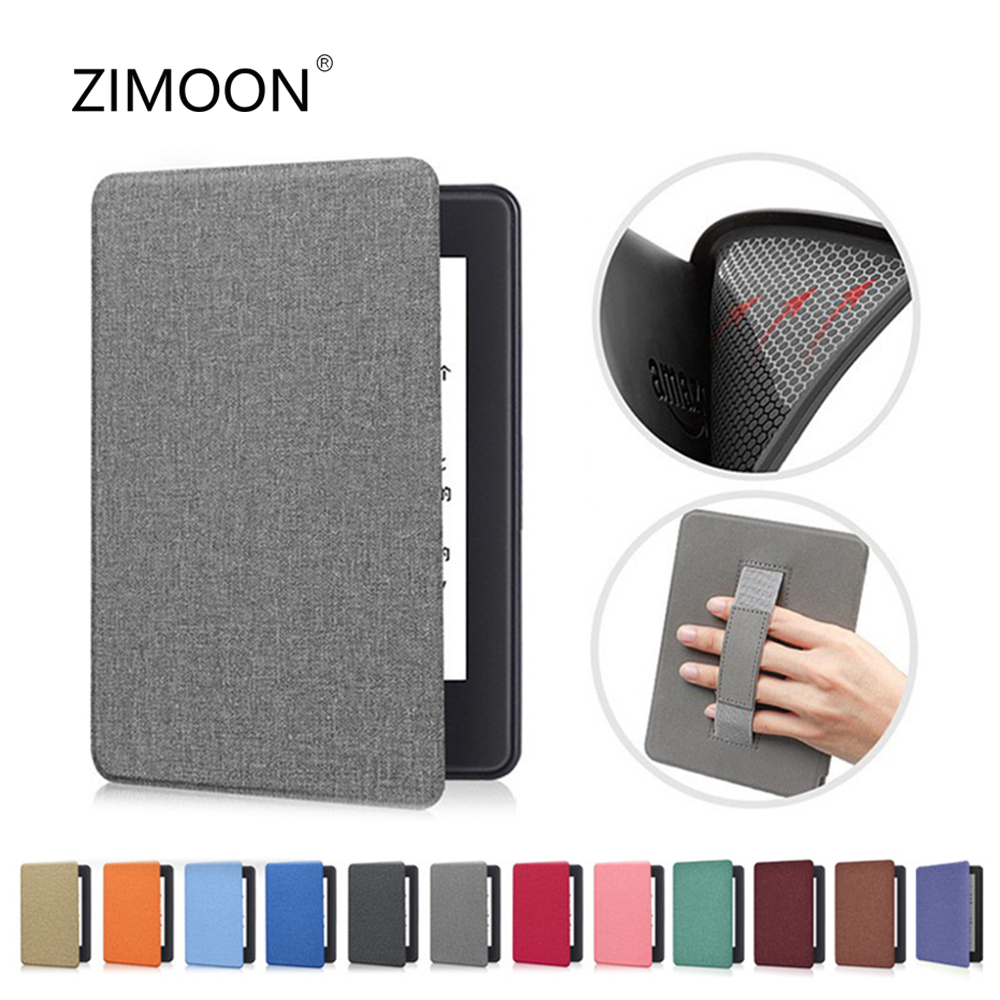 เคสโทรศัพท์มือถือหนัง PU นิ่ม ฝาพับแม่เหล็ก น้ําหนักเบา พร้อมสายคล้องมือ สําหรับ Kindle Paperwhite 12 11 10 7 6 5th Oasis 9 10th