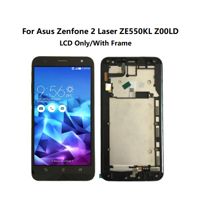 หน้าจอสัมผัส LCD พร้อมกรอบ สําหรับ ASUS Zenfone 2 Laser ZE550KL Z00LD