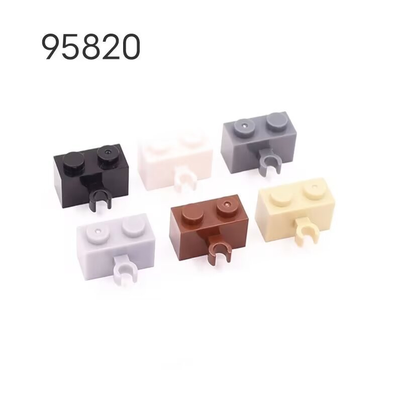 ทําเอง บล็อกสร้างอนุภาคขนาดเล็กเข้ากันได้กับ 95820 เทคโนโลยีอะไหล่ 1x2 พร้อมคลิปข้างเดียว มอค เครื่องช่วยการศึกษา