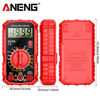 หนึ่งชุด ANENG SZ308 มัลติมิเตอร์แบบดิจิตอล, 1999 นับเครื่องทดสอบความแม่นยําสูงสําหรับแรงดันไฟฟ้า AC DC และความต้านทาน