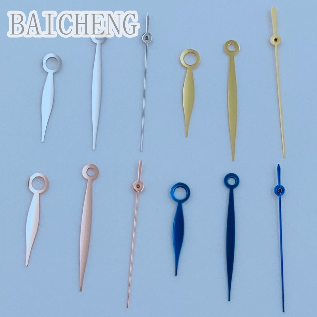 BAICHENG Silver Gold Rose Gold Blue Watch Hands Fit NH35 NH36 7S26 7S36 4R35 4R36 การเคลื่อนไหว
