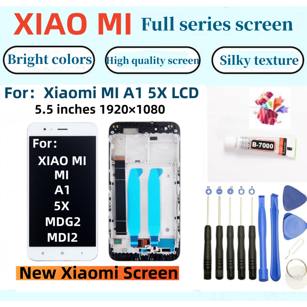 หน้าจอ LCD Xiaomi ใหม่ล่าสุดเหมาะสําหรับ mi A1 5X MDG2 MDI2 Touch Display