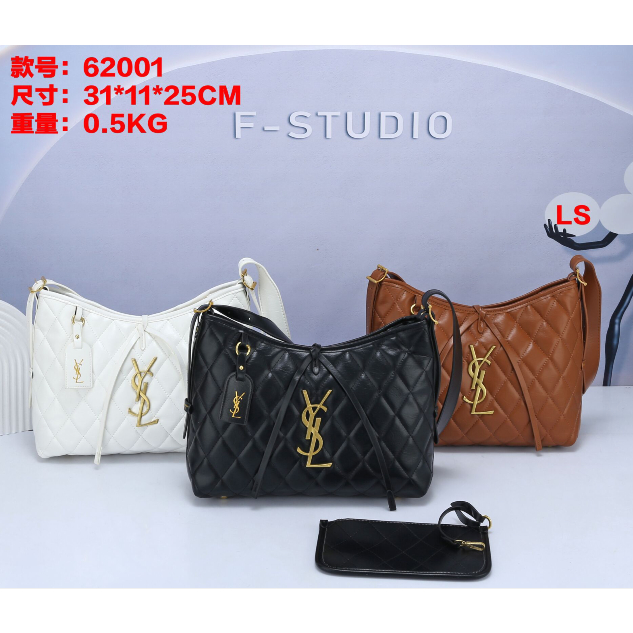 [ คุณภาพสูง ] กระเป๋าสตรีอินเทรนด์ฝรั่งเศส YSL กระเป๋าโท้ทหนังทูอินวัน + กระเป๋าสตางค์หรูหรากระเป๋าถือสุภาพสตรีกระเป๋าช้อปปิ้งความจุขนาดใหญ่