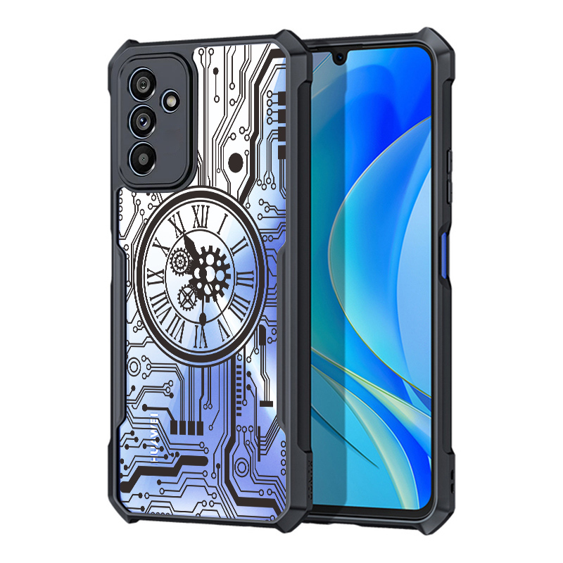 Creative Circuit Casing Samsung A9 2018 A7 2018 A7 2016 A5 2016 A750 A710 A510 A6 Plus G530 กรณีเลนส ์ โปร ่ งใสใสกันกระแทกฝาครอบนุ ่ ม