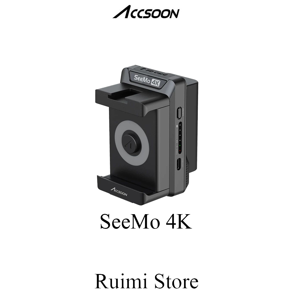 Accsoon Seemo 4K SD Card Reader iPhone ipad การชาร์จ H.264 การบันทึกการแชร์วิดีโอการสตรีมสดจับภาพ HDMI ไปยังจอภาพ IOS