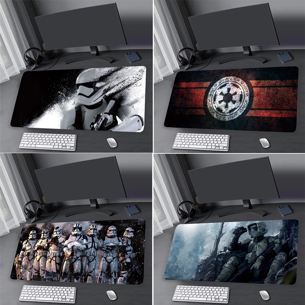 Stars Wars แผ่นรองเมาส์ แบบยาง 900X400 อุปกรณ์เสริม สําหรับเล่นเกม แล็ปท็อป คอมพิวเตอร์