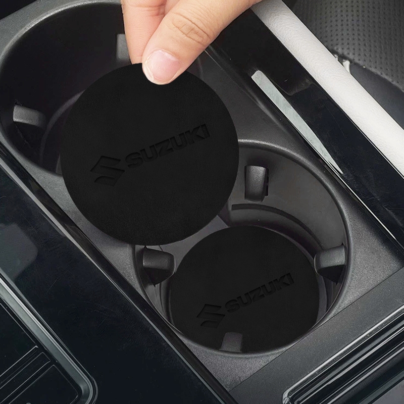 แผ่นรองแก้วน้ํา กันลื่น ลายโลโก้รถยนต์ สําหรับ SUZUKI VITARA SX4 SWIFT DZire IGNIS Alto Spacia Jimny 2 ชิ้น - รูปที่ 7