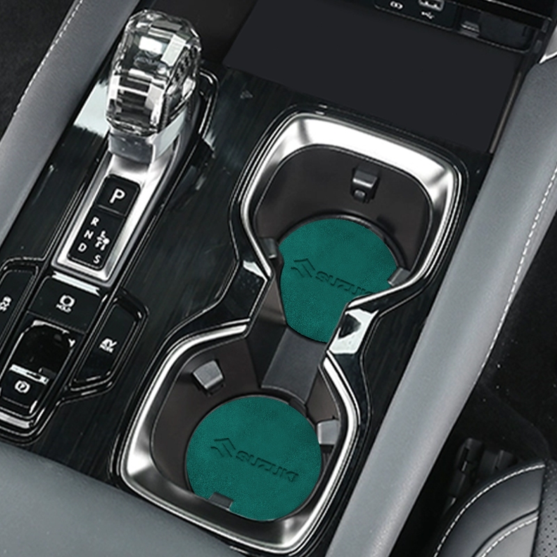 แผ่นรองแก้วน้ํา กันลื่น ลายโลโก้รถยนต์ สําหรับ SUZUKI VITARA SX4 SWIFT DZire IGNIS Alto Spacia Jimny 2 ชิ้น - รูปที่ 6