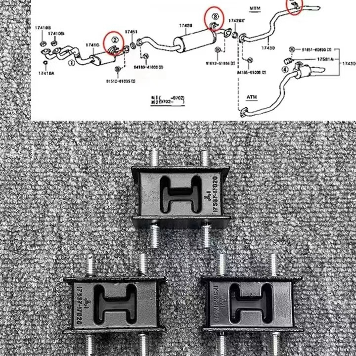 ท่อไอเสียยาง สําหรับ Toyota Land Cruiser 4500 LC80