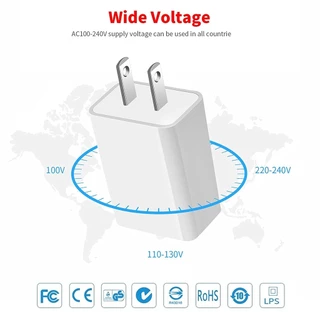 หัวชาร์จเร็ว 5V/2A USB Fast Charger รองรับอุปกรณ์มือถือ รับประกัน 1 ปี