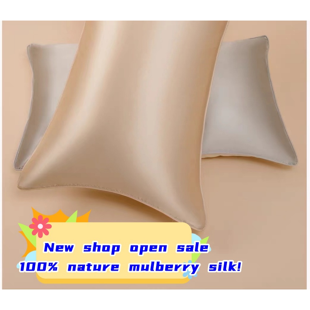 100% Mulberry Silk Pillowcase luxury 22 momme for skin care haircare One Side silk Pure silk Pillow cases