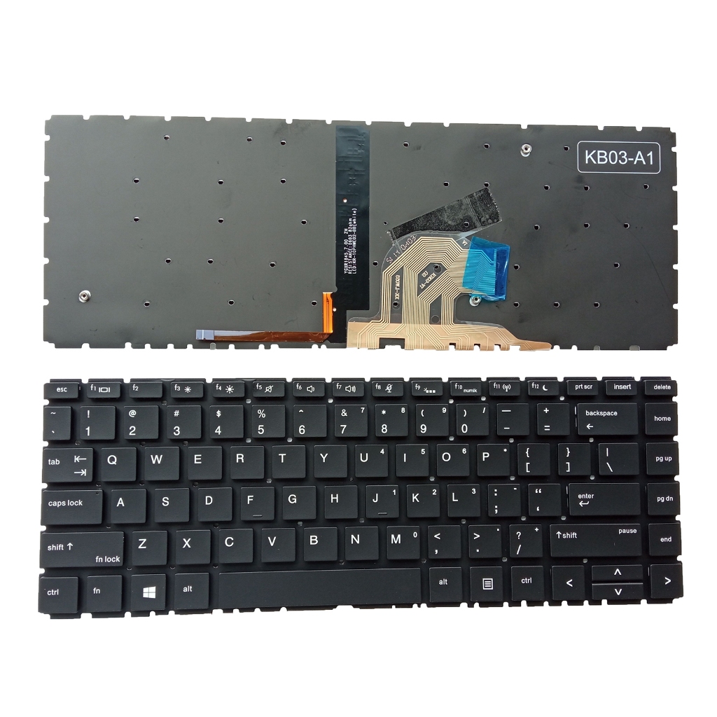 US/RU คีย์บอร์ดสําหรับ HP ProBook 440 G6 445 G6 440 G7 445 G7