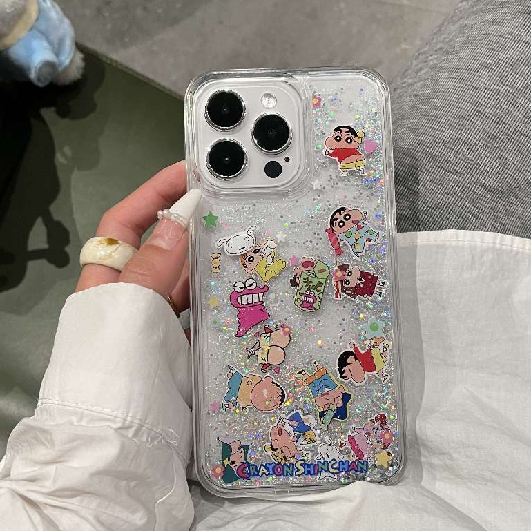 การ์ตูนตลก Quicksand เคสโทรศัพท์สําหรับ iPhone 17 16 15 14 13 12 11 Pro Max สาว Anti-drop Cover