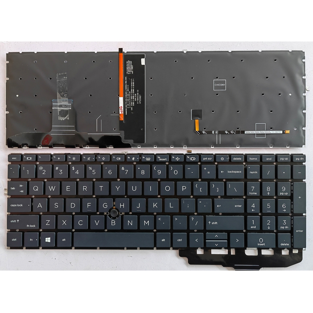 แป้นพิมพ์ US สําหรับ HP Elitebook 850 G7 850 G8 855 G7 855 G8 755 G7 755 G8 ZBook Fury Firefly 15 17