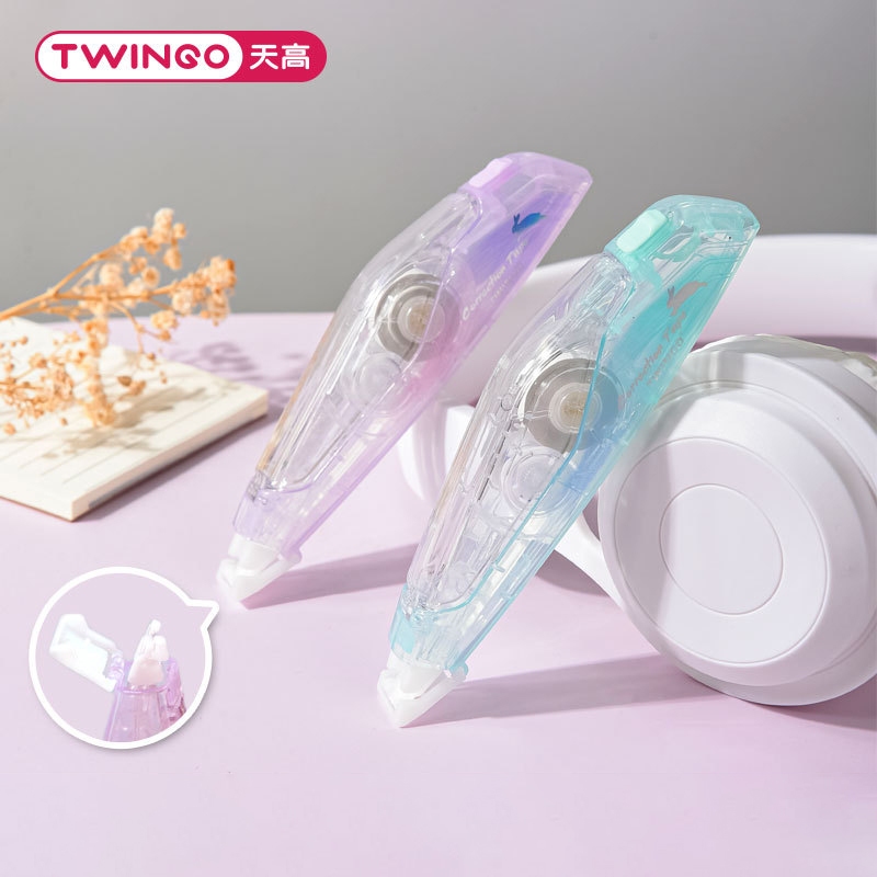 เทปลบคําผิด ไล่โทนสี เรียบง่าย รีฟิล เทปลบคําผิด 6 เมตร อุปกรณ์เครื่องเขียนนักเรียน