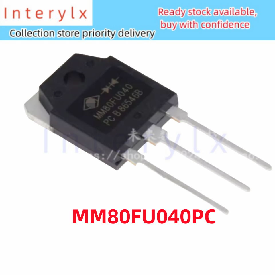 5 ชิ้นต่อล็อต ไดโอดเชื่อม MM80FU040 TO-3P MM80FU040PC = MUR80FU40DCT 80FU040 TO3P
