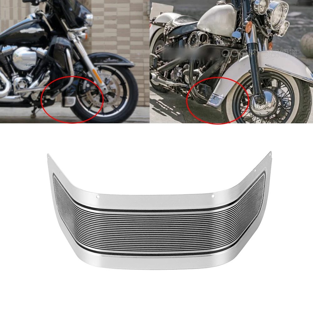 ฝาครอบบังโคลนหน้ารถจักรยานยนต์ อะลูมิเนียมโครเมี่ยม สําหรับ Harley Touring Road King Electra Glide Ultra Glide FLHR FLHX 1980-2013