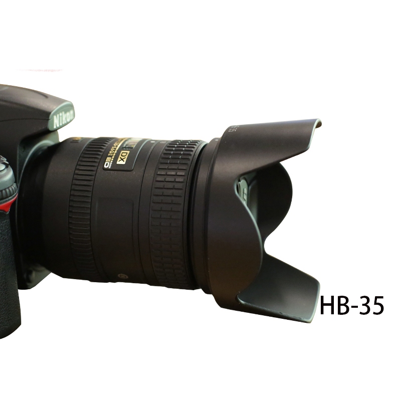 Bizoe HB-35 เลนส์ฮู้ดกล้อง สําหรับ Nikon 18-200 มม. D7000 D7100 D7200 D7500 D850 D810 D750