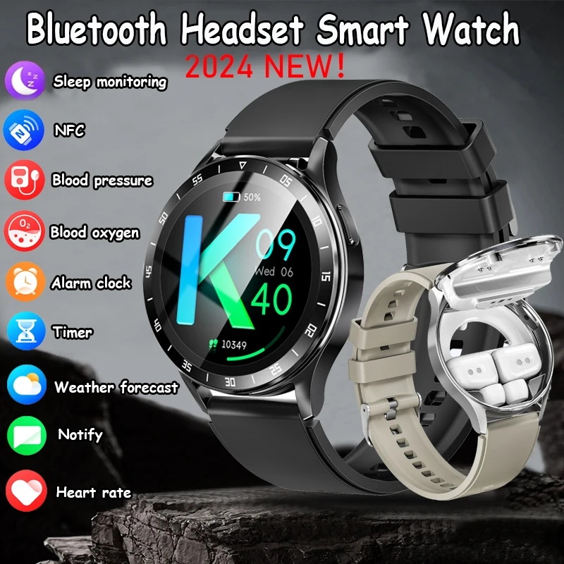 X10 2 in 1 สมาร์ทวอทช์ พร้อมหูฟังบลูทูธ TWS วัดอัตราการเต้นหัวใจ ความดันโลหิต สําหรับเล่นกีฬา ฟิตเนส