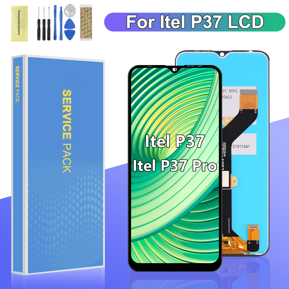 สําหรับ Itel P37 P37 Pro จอแสดงผล LCD Digitizer เปลี่ยนหน้าจอสัมผัส