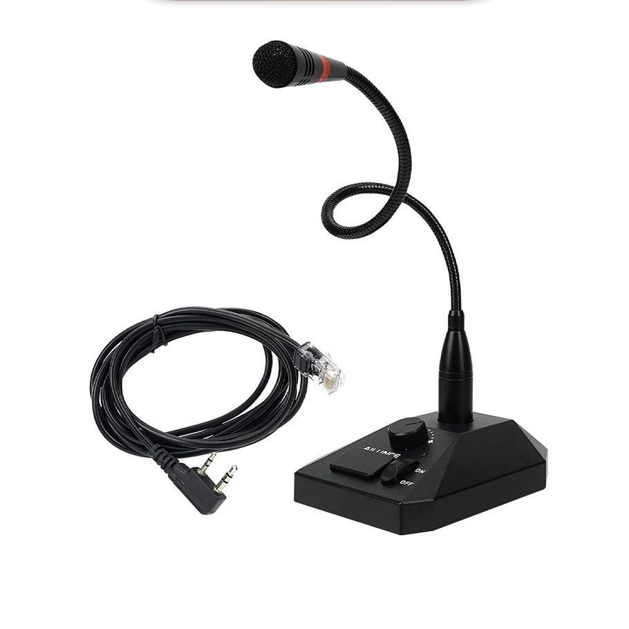 Ailunce SM01 ไมโครโฟนลําโพงวิทยุสื่อสาร สําหรับ Retevis RT24 RT27 RT73 RT95 Xiegu G90 ICOM IC-7100 Kenwood TYT