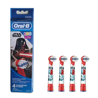 ทางปาก-ข EB10 หัวแปรงเปลี่ยนแปรงสีฟันไฟฟ้าเด็กลายการ์ตูน (1 กล่อง 4 ชิ้น)