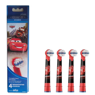 ทางปาก-ข EB10 หัวแปรงเปลี่ยนแปรงสีฟันไฟฟ้าเด็กลายการ์ตูน (1 กล่อง 4 ชิ้น)