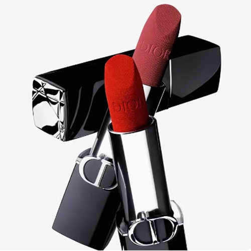 Dior ลิปสติก 999MATTE 999SATIN 999VELVET 100 สีฟ้า สีทอง #3.5 ก