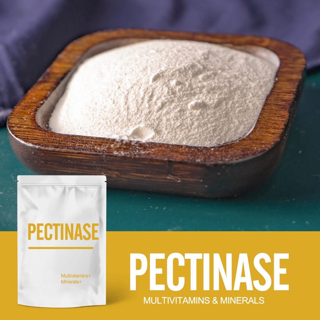 เกรดอาหาร-pectinase/กิจกรรมเอนไซม ์ 30,000u/g-สําหรับไวน ์ โฮมเมดและน ้ ําผลไม ้ การต ้ ม- clarifier