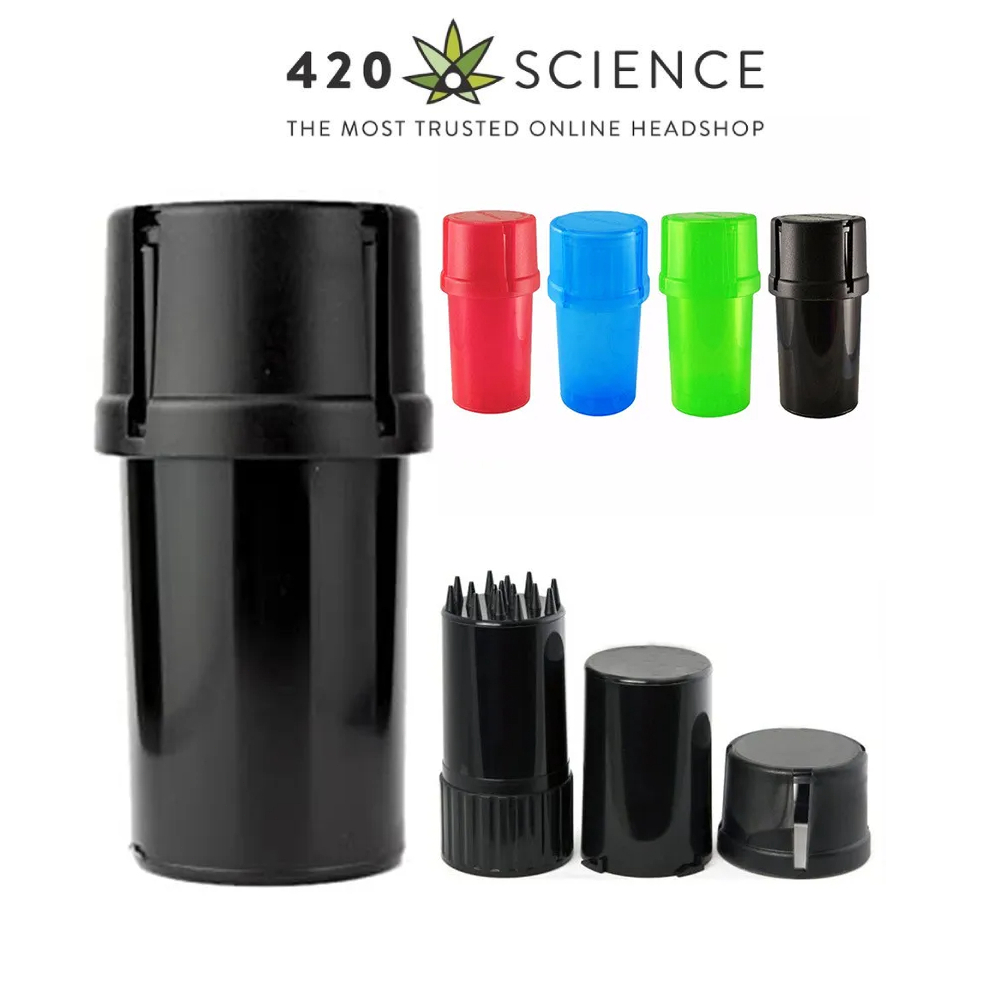 1 Pcs MED Container Stash Jar&Grinder เครื่องบดสมุนไพร ที่บดสมุนไพร