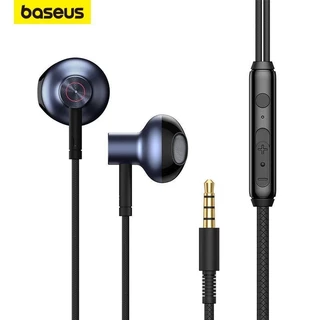BASEUS Encok H19 หูฟังอินเอียร์มีสาย 3.5 มม. เสียงสเตอริโอเบสพร้อมไมโครโฟน