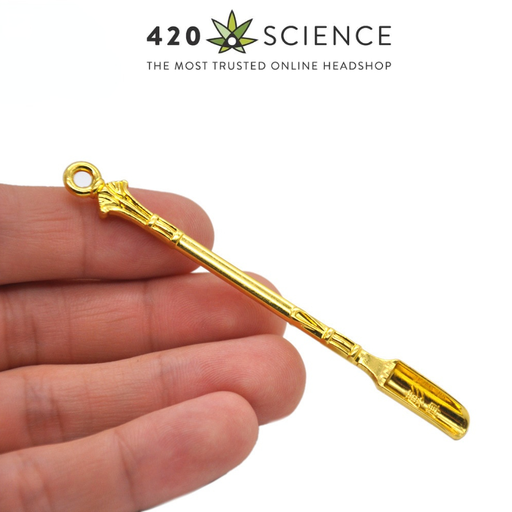Gold Color Pipe/Bowl Cleaning Tool เครื่องมือทําความสะอาดช้อน อเนกประสงค์ สีทอง ขนาด 78 มม.