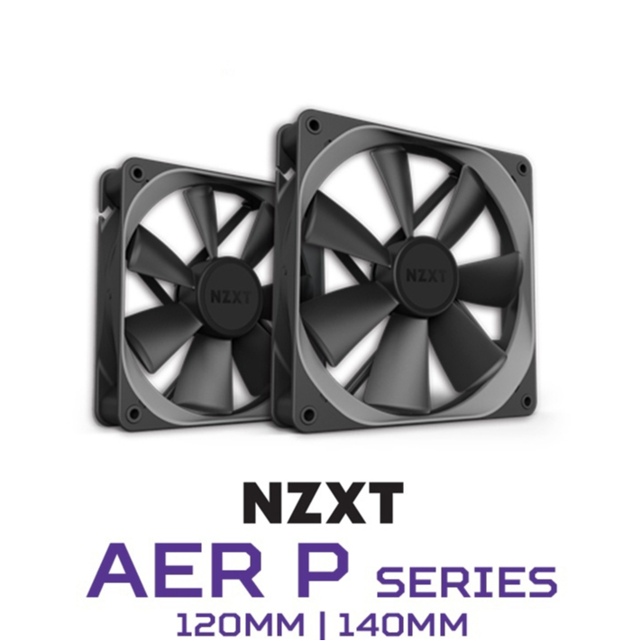 Nzxt AER P พัดลมระบายความร้อน CPU FDB 4PIN PWM 120 มม. 140 มม. ไม่มีบรรจุภัณฑ์