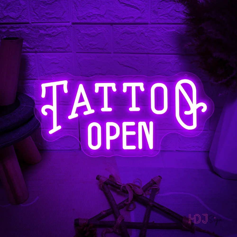 Tatto ป้ายไฟนีออน LED USB สําหรับตกแต่งผนังห้อง ร้านเสริมสวย ราคา ถูกที่สุด ดีลบีเคเค แกลเลอรีภาพที่ 3