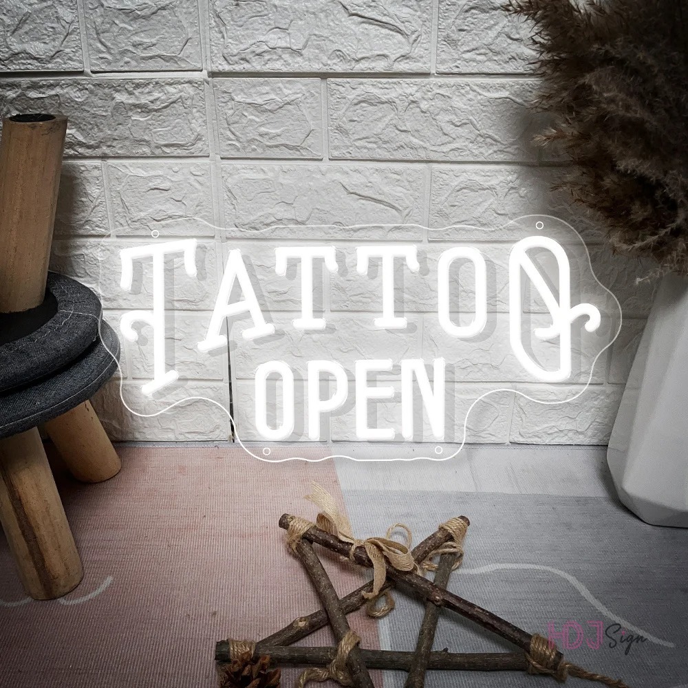 Tatto ป้ายไฟนีออน LED USB สําหรับตกแต่งผนังห้อง ร้านเสริมสวย ราคา ถูกที่สุด ดีลบีเคเค แกลเลอรีภาพที่ 5