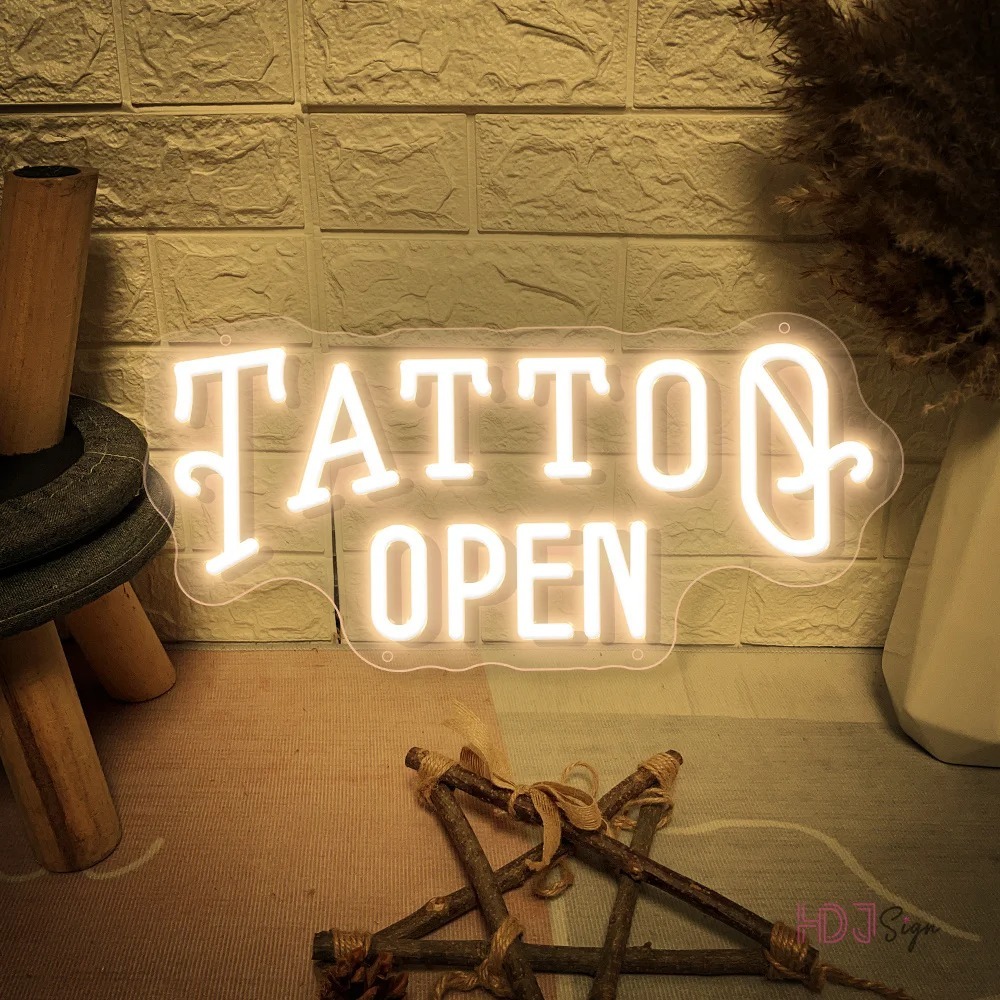 Tatto ป้ายไฟนีออน LED USB สําหรับตกแต่งผนังห้อง ร้านเสริมสวย ราคา ถูกที่สุด ดีลบีเคเค แกลเลอรีภาพที่ 6