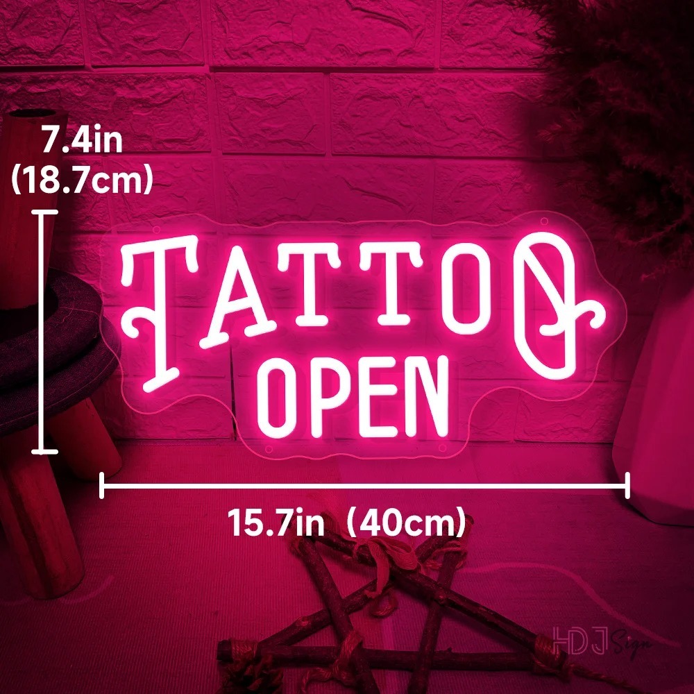 Tatto ป้ายไฟนีออน LED USB สําหรับตกแต่งผนังห้อง ร้านเสริมสวย ราคา ถูกที่สุด ดีลบีเคเค แกลเลอรีภาพที่ 7