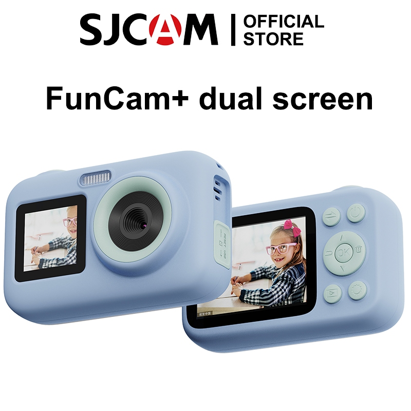 Sjcam FunCam+ Dual screen 1080P ความละเอียดสูง เด็ก กล้องดิจิทัล แบบพกพา กล้องวิดีโอ ขนาดเล็ก สําหรับเด็กผู้ชาย ผู้หญิง
